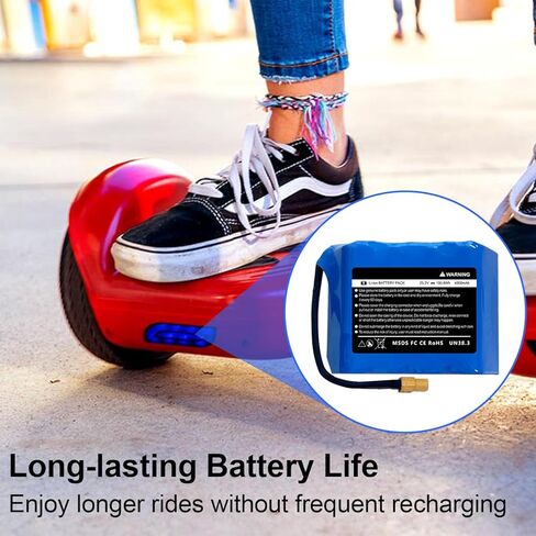25.2V 4Ah Hoverboard Battery Replacement Compatible with Jetson-Rave Hoverboard, 100.8Wh Hoverboard Replacement Battery, Size: 3.81 * 2.75 * 2.36inch, Fit 29.4V in Kuwait