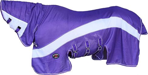CHALLENGER 80" Horse Summer Mesh Scrim Sheet Full Neck FlySheet Bellyband Purple 73102 in Kuwait