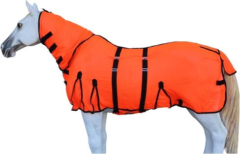 CHALLENGER 80" Horse Summer Mesh Scrim Sheet Full Neck FlySheet Bellyband Purple 73102 in Kuwait