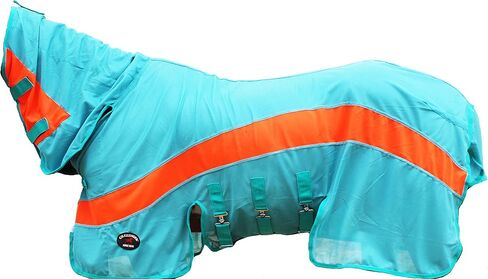 CHALLENGER 80" Horse Summer Mesh Scrim Sheet Full Neck FlySheet Bellyband Purple 73102 in Kuwait
