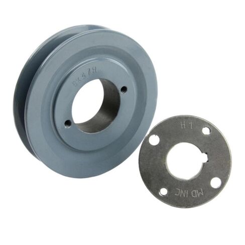 BK47H/H-1 Cast Iron 4.5" Single Groove Pulley Belt B Section 5L w/1" Sheave Bushing- for Masterdrive Belt Pulley Replacement- Cast Iron Pulley- Solid Steel Bushing Industrial Pneumatic Fittings Kit in Saudi Arabia