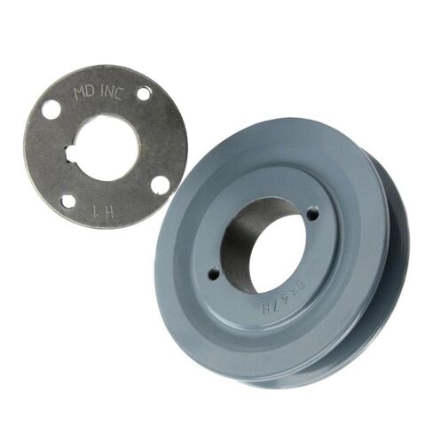 BK47H/H-1 Cast Iron 4.5" Single Groove Pulley Belt B Section 5L w/1" Sheave Bushing- for Masterdrive Belt Pulley Replacement- Cast Iron Pulley- Solid Steel Bushing Industrial Pneumatic Fittings Kit in Saudi Arabia