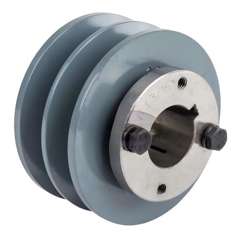 2BK36H/H-1-3/16 Compressors 3.75" Dual Groove Pulle- for Masterdrive Compressors Pulley Replacement- Cast Iron Pulley/Belt B Section 5L w/ 1-3/16" Sheave Bushing- Solid Steel- Air Compressor Parts in Saudi Arabia