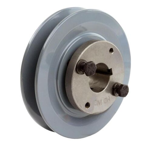 AK46H/H-1 Cast Iron 4.5" Single Groove Pulley Belt A Section 4L with 1" Sheave Bushing - for Masterdrive Pulley Replacement - Solid Steel Bushing Cast Iron Construction Gray in Saudi Arabia