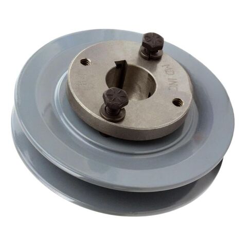 AK46H/H-1 Cast Iron 4.5" Single Groove Pulley Belt A Section 4L with 1" Sheave Bushing - for Masterdrive Pulley Replacement - Solid Steel Bushing Cast Iron Construction Gray in Saudi Arabia