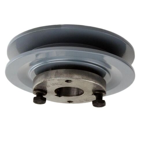 AK46H/H-1 Cast Iron 4.5" Single Groove Pulley Belt A Section 4L with 1" Sheave Bushing - for Masterdrive Pulley Replacement - Solid Steel Bushing Cast Iron Construction Gray in Saudi Arabia