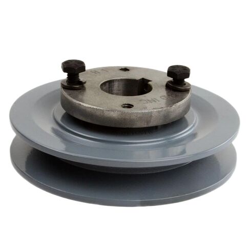 AK46H/H-1 Cast Iron 4.5" Single Groove Pulley Belt A Section 4L with 1" Sheave Bushing - for Masterdrive Pulley Replacement - Solid Steel Bushing Cast Iron Construction Gray in Saudi Arabia