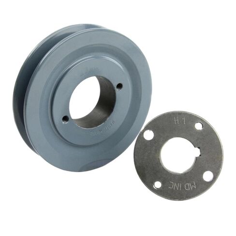 AK46H/H-1 Cast Iron 4.5" Single Groove Pulley Belt A Section 4L with 1" Sheave Bushing - for Masterdrive Pulley Replacement - Solid Steel Bushing Cast Iron Construction Gray in Saudi Arabia
