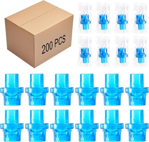 200 PCS CPR One Way Valves for Training Mask, Blue CPR Training Valves Fit Most Masks, Individually Wrapped (Blue) in Saudi Arabia