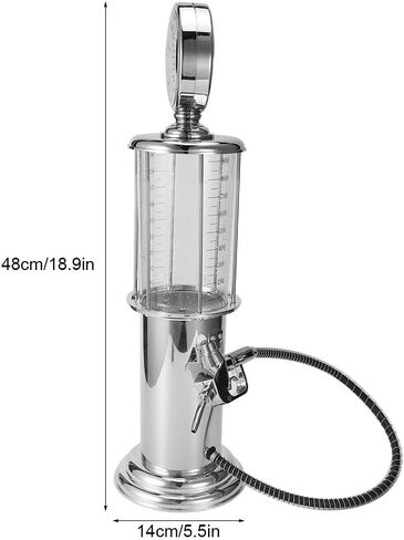 Liquor Dispenser, 900ml Retro Gas Station Shape Single Pump Beer Dispenser Machine for Home Bar Whisky and Beer Dispensing Tool in Kuwait