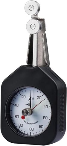 Textile Tensiometer, Pointer Dial Tension Gauge, Double Pulley Design, Measurement Range 2-25gw, Ideal for Testing Thread Tension in Textile Factories in Kuwait