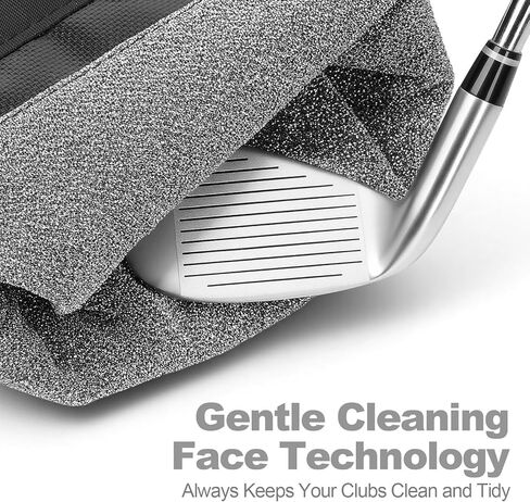 Third Generation Golf Club and Ball Cleaner Pouch with Attached Towel, Powerful Leak Resistance, Includes 1 Golf Club Groove Sharpener Tool and 2 Pack Golf Tee Holder, Premium Golf Club Cleaning Kit in Saudi Arabia