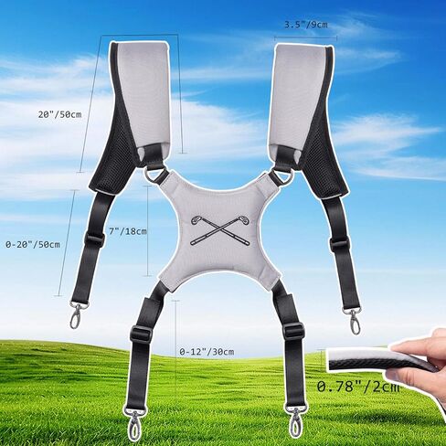 Golf Bag Straps, Universal Replacement Double Shoulder Adjustable Golf Carrying Bag Straps for Tool Backpacks, Cello Case, Ski Bag, Backpack Sprayer, Dog Backpack, Hiking Bag in Saudi Arabia