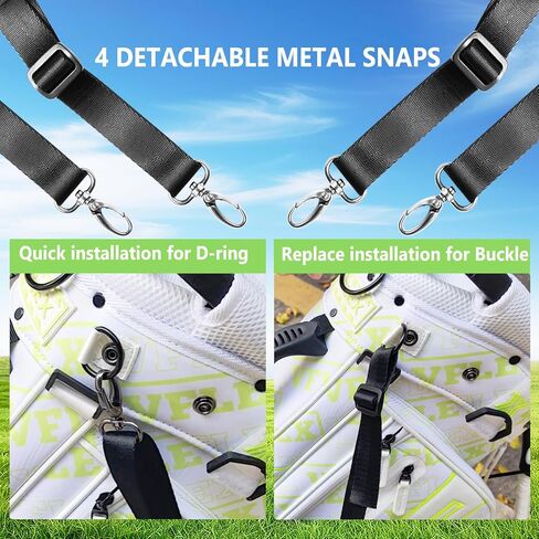 Golf Bag Straps, Universal Replacement Double Shoulder Adjustable Golf Carrying Bag Straps for Tool Backpacks, Cello Case, Ski Bag, Backpack Sprayer, Dog Backpack, Hiking Bag in Saudi Arabia