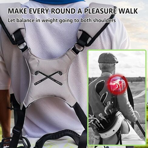 Golf Bag Straps, Universal Replacement Double Shoulder Adjustable Golf Carrying Bag Straps for Tool Backpacks, Cello Case, Ski Bag, Backpack Sprayer, Dog Backpack, Hiking Bag in Saudi Arabia