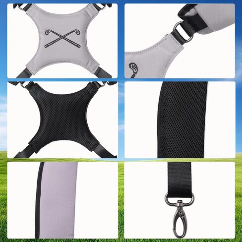 Golf Bag Straps, Universal Replacement Double Shoulder Adjustable Golf Carrying Bag Straps for Tool Backpacks, Cello Case, Ski Bag, Backpack Sprayer, Dog Backpack, Hiking Bag in Saudi Arabia