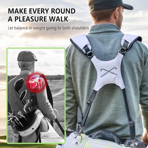 Golf Bag Straps, Universal Replacement Double Shoulder Adjustable Golf Carrying Bag Straps for Tool Backpacks, Cello Case, Ski Bag, Backpack Sprayer, Dog Backpack, Hiking Bag in Saudi Arabia
