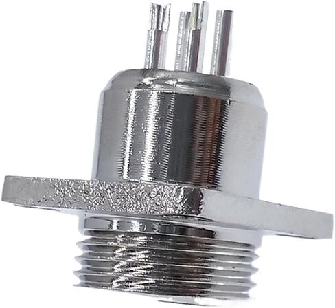 GX12 Connector Square Base Flange Socket 2 Pin 3 Pin 4 Pin 5 Pin 6 Pin 7 Pin Diameter 12 mm(6 Pin) in Kuwait