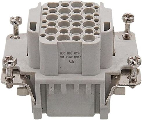 Rectangular heavy-duty connector HDC HDD 24 42 72-pin 16A plug female male top line(HDD-144-M) in Kuwait