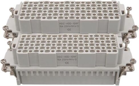 Rectangular heavy-duty connector HDC HDD 24 42 72-pin 16A plug female male top line(HDD-144-M) in Saudi Arabia