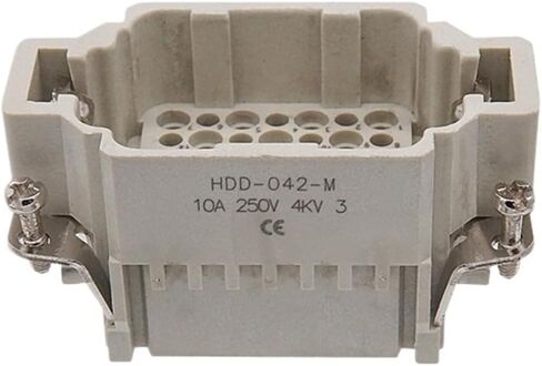 Rectangular heavy-duty connector HDC HDD 24 42 72-pin 16A plug female male top line(HDD-144-M) in Saudi Arabia