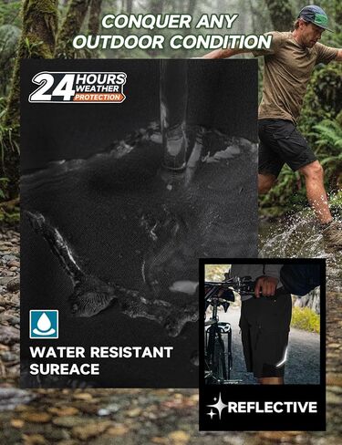 Moosehill Men's Hiking Cargo Shorts: Quick Dry Lightweight Stretch Outdoor Fishing Camping with 9 Pockets (Self-Storing) in Saudi Arabia