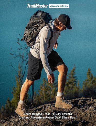Moosehill Men's Hiking Cargo Shorts: Quick Dry Lightweight Stretch Outdoor Fishing Camping with 9 Pockets (Self-Storing) in Saudi Arabia