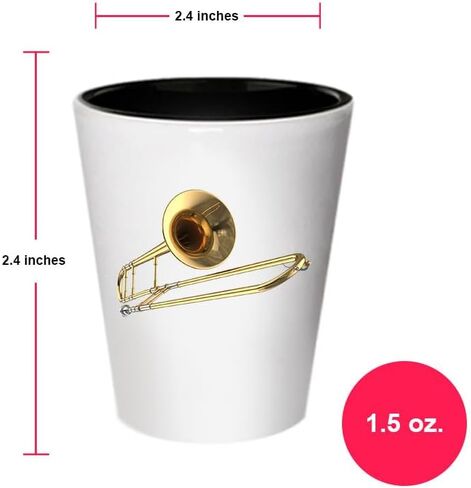 كوب من SpreadPassion Trombone Shot Glass، هدايا للترومبون، فكرة هدية سلة عيد الميلاد in Saudi Arabia