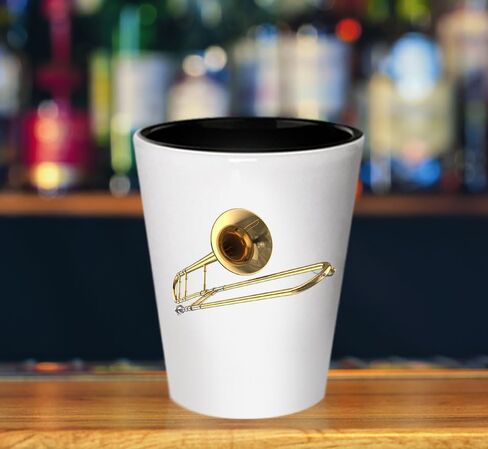 كوب من SpreadPassion Trombone Shot Glass، هدايا للترومبون، فكرة هدية سلة عيد الميلاد in Saudi Arabia