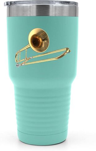 SpreadPassion Trombone Tumbler, Gift For Trombone, Trombone Stainless Steel Tumbler, 30 oz Insulated Tumbler, Christmas Birthday Gift Idea (Black) in Saudi Arabia