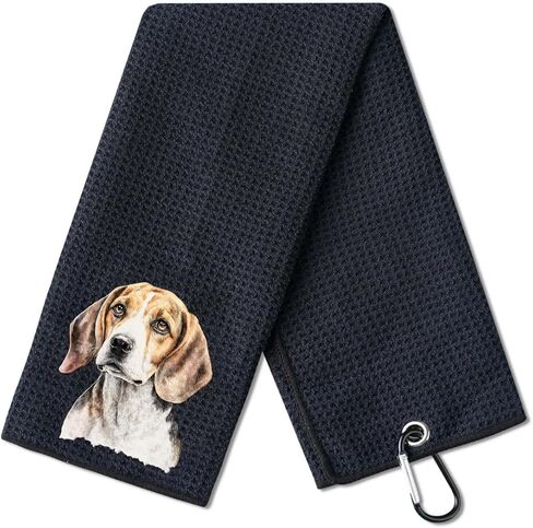 Beagle Gifts Golf Towel, Gifts for Beagle Lovers, 15.7“x23.6" Microfiber Golf Towel for Golf Bags for Birthday, Christmas in Saudi Arabia