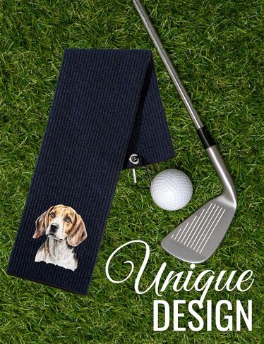 Beagle Gifts Golf Towel, Gifts for Beagle Lovers, 15.7“x23.6" Microfiber Golf Towel for Golf Bags for Birthday, Christmas in Saudi Arabia