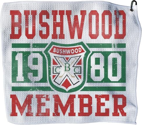 Bushwood Golf Towel – Funny Golf Bag Towel with Clip, 16 x 16 Microfiber Club Cleaning Towel, Novelty Golf Accessory in Kuwait