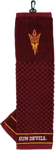 منشفة جولف مطرزة من Team Golf NCAA Arizona State Sun Devils، منشفة جولف مطرزة، تصميم متقلب، شعار مطرز in Saudi Arabia
