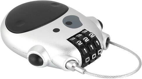 Mini Snowboard Cable Lock with 35.4 Inch Retractable Steel Cable Lock, 3.14x2.2x0.82in Wire Lock for Bike, Helmet, Luggage, Stroller, Mini Ski Lock, Cute Cable Locks with Combination in Kuwait