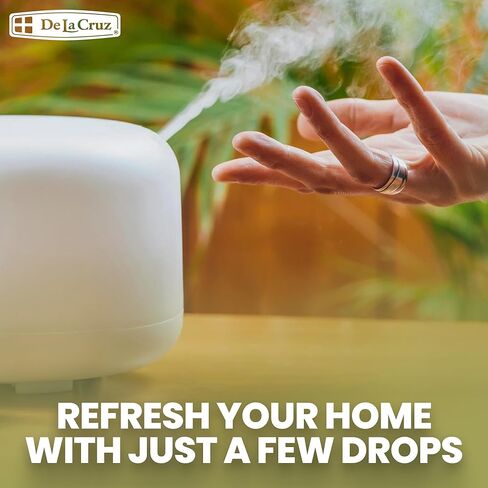 De La Cruz Eucalyptus Essential Oil, 100% Pure Steam Distilled Eucalyptus Globulus, Eucalyptus Oil, Eucalyptus Essential Oil for Diffuser, 2 FL OZ, Aromatherapy, Tree Oil (1 Bottle) in Kuwait