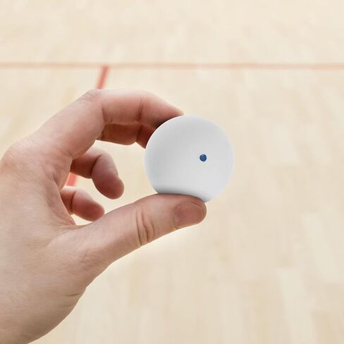 كرات الاسكواش المطاطية المرنة من Cabilock قطعتين باللون الأبيض والأزرق لمدربي رد الفعل المبتدئين في الأماكن المغلقة للتنسيق بين اليد والعين ومعدات الاسكواش in Kuwait