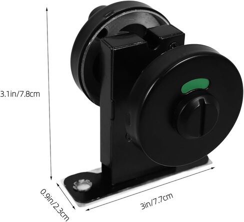 jojofuny Public Restroom Privacy Indicator Door Lock 304 Stainless Steel Keyless Occupied Vacant Sign Lock for Bathroom and Shower Door Privacy Partition in Saudi Arabia