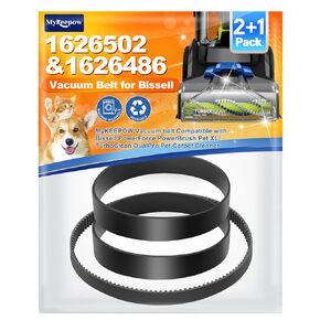 Vacuum Belt 1626486 Replacement Belt Compatible with Bissell TurboClean DualPro Pet 3067, Pack of 3 in Saudi Arabia