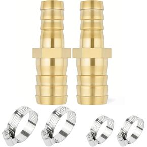 2 قطعة خرطوم نحاسي تركيب المخفض الاتحاد 1-1/4 "شائك x 3/4" شائك مع 4 قطعة مشابك خرطوم in Kuwait