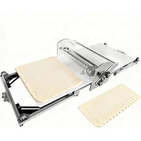 أسطوانة العجين التجارية بسمك قابل للتعديل، آلة أسطوانة العجين القابلة للطي، إعدادات سمك قابلة للتعديل 0.08 بوصة - 1.18 بوصة، للمعجنات المنتفخة والفوندان in Kuwait