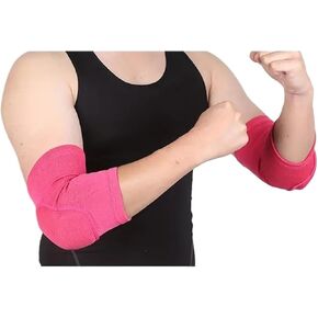 مستشعر سرعة العجلة، دعامات الكوع القابلة للتنفس، وسادة كوع إسفنجية سميكة، أكمام مضغوطة، كرة الطائرة الرياضية، كرة السلة، مستشعر سرعة العجلات الأمامية (19، XS (45-50 كجم)) in Kuwait