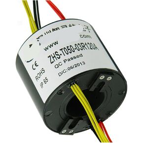 360 Degree Rotation Aperture 50 Outer Diameter 120mm 3-Way 120A Through Hole Slip Ring in Saudi Arabia