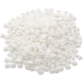 550 قطعة 3/16 بوصة زر دائري من البلاستيك ثقب المقابس خزانة الأثاث الرف غطاء ثقب الحفر المقابس للأقواس أرفف الكتب خزانة لوحة ثقب الأغطية الزخرفية الأبيض in Kuwait