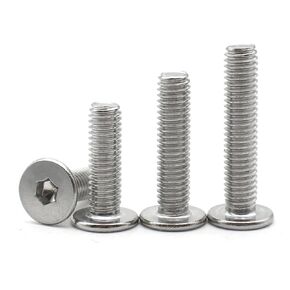 M2.5 M3 3/4/5/6-30mm 304 Stainless Steel Socket Hexagon Flat Wafer Head Screw Bolt 10Pcs(15mm,M2.5 (10pcs)) in Saudi Arabia