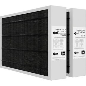 فلتر هواء X6675 Merv 16 20x25x5 فلتر هواء فعال متوافق مع نظام Lennox X6675 وLennox HCC20-28 للفرن HVAC، رقم الجزء HCF20-16، عبوتان in Kuwait