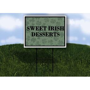 الحلويات الأيرلندية الحلوة، عيد القديس باتريك، البرسيم الأيرلندي الداكن، أسهم اتجاهية، إطار مزدوج الجوانب، مقاس 23 × 23 بوصة. in Kuwait