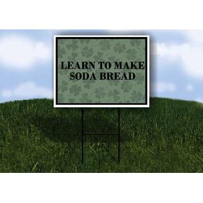 تعلم كيفية صنع خبز الصودا، أسهم يوم القديس باتريك الأيرلندية البرسيم الداكن، سهام اتجاهية على شكل حرف A مزدوجة الجوانب مقاس 23 × 23 بوصة. in Kuwait