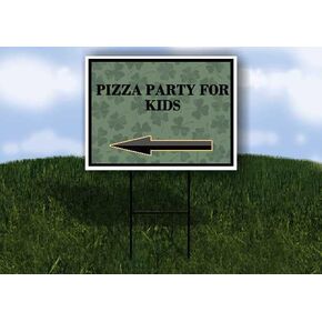 حفلة بيتزا للأطفال عيد القديس باتريك الأيرلندي البرسيم الداكن سهام على شكل حرف A من جانب واحد مقاس 23 × 23 بوصة. in Kuwait