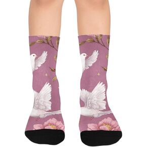 جوارب بيسفول بلوم بيرد الوردية للمشي لمسافات طويلة - جوارب شتوية سميكة دافئة للأولاد والبنات الصغار للمدرسة، والارتداء اليومي والأنشطة الخارجية in Kuwait